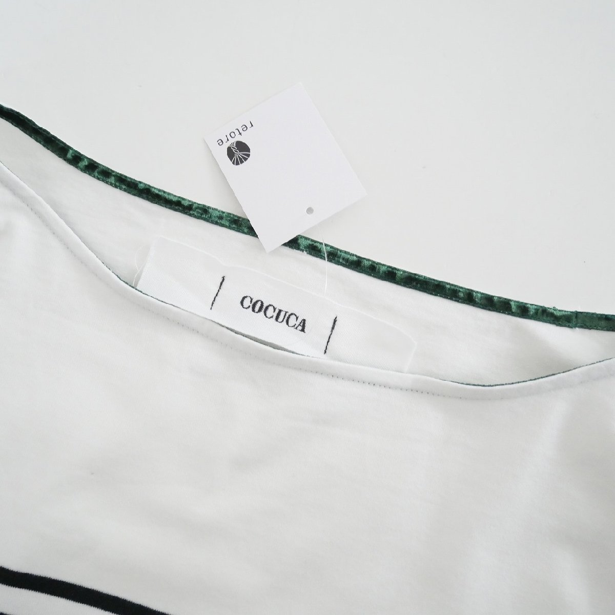 2022SS今季 / COCUCA コキュカ / バスクボーダー Tシャツ / 2206-1104