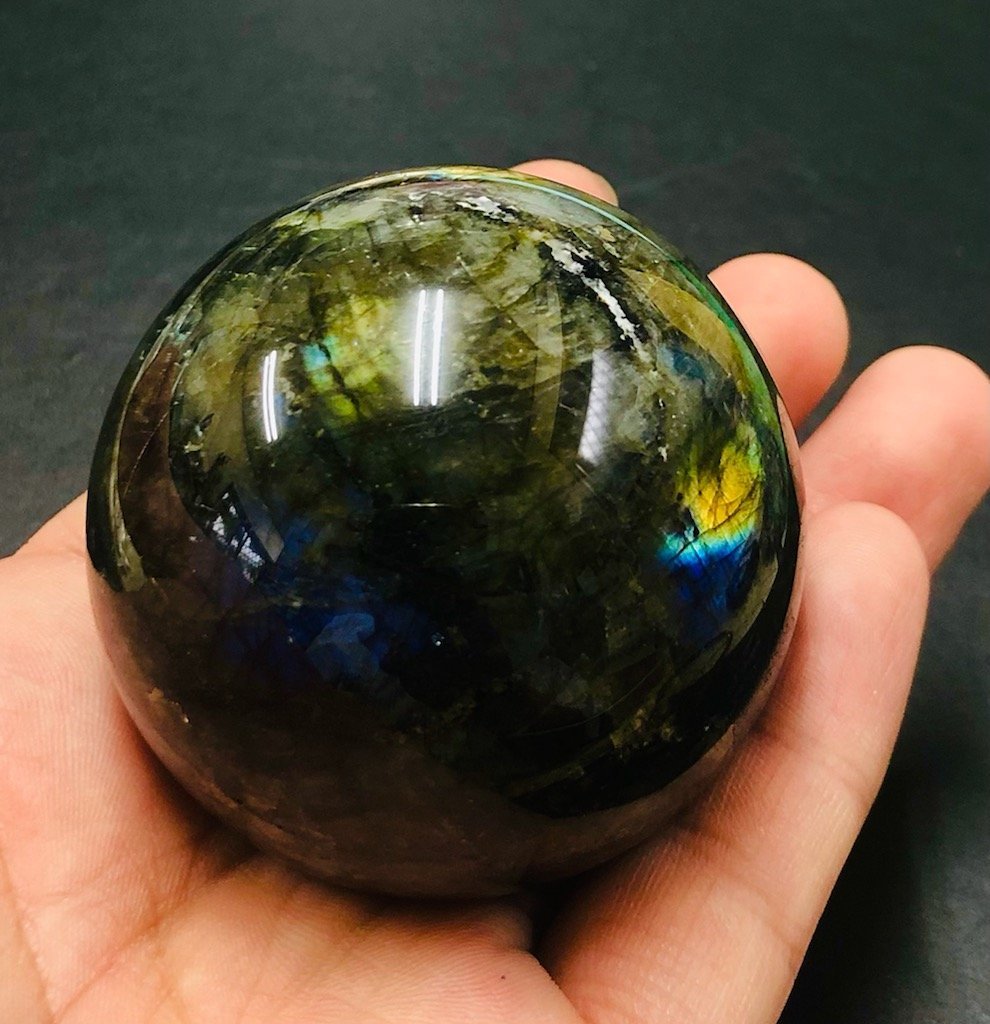 【大玉シリーズ】ラブラドライト　大玉20mm 内径17.5cm 大玉シリーズ】ラブラドライト 大玉20mm 内径17.5cm 【公式通販】