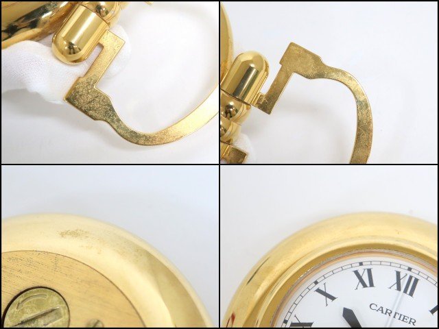 インテリア小物 カルティエ 置き時計 時計 コリゼトラベルクロック 作動
