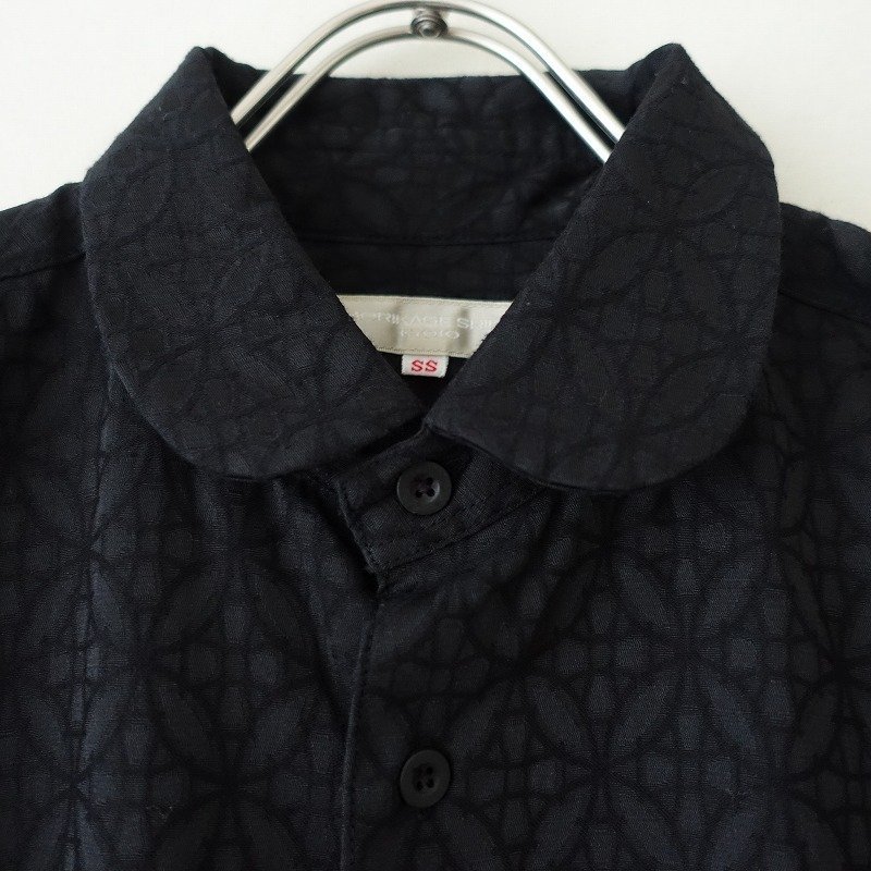 □モリカゲシャツ MORIKAGE SHIRT KYOTO *総柄ラウンドカラーシャツ