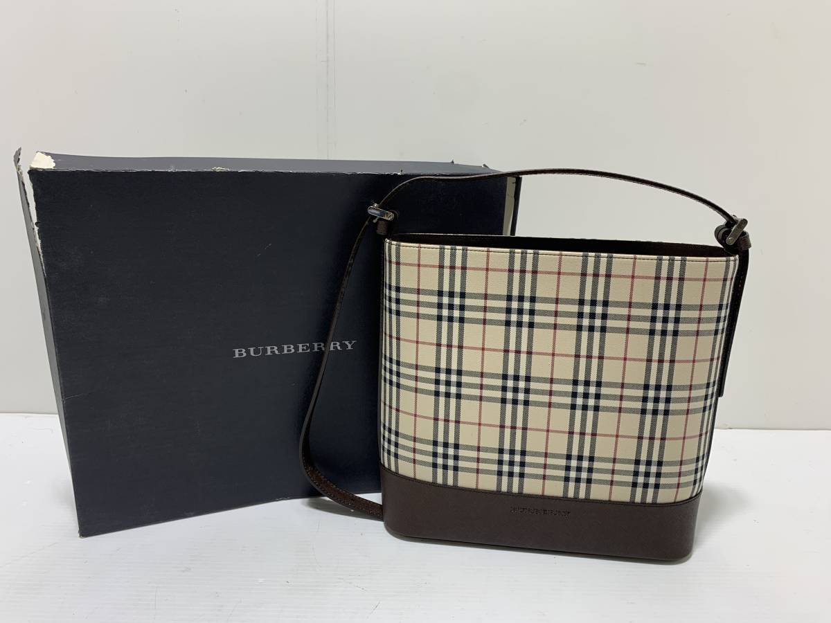 ノバチェック BURBERRY バーバリー ショルダーバッグ 超美品BURBERRY 