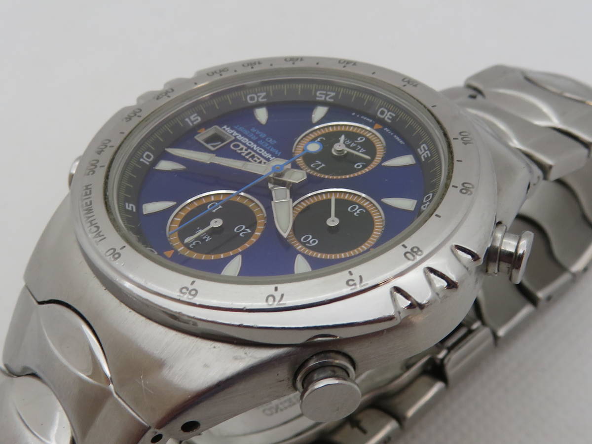 1円～【動作品】SEIKO セイコー ジウジアーロ マッキナ スポルティーバ 