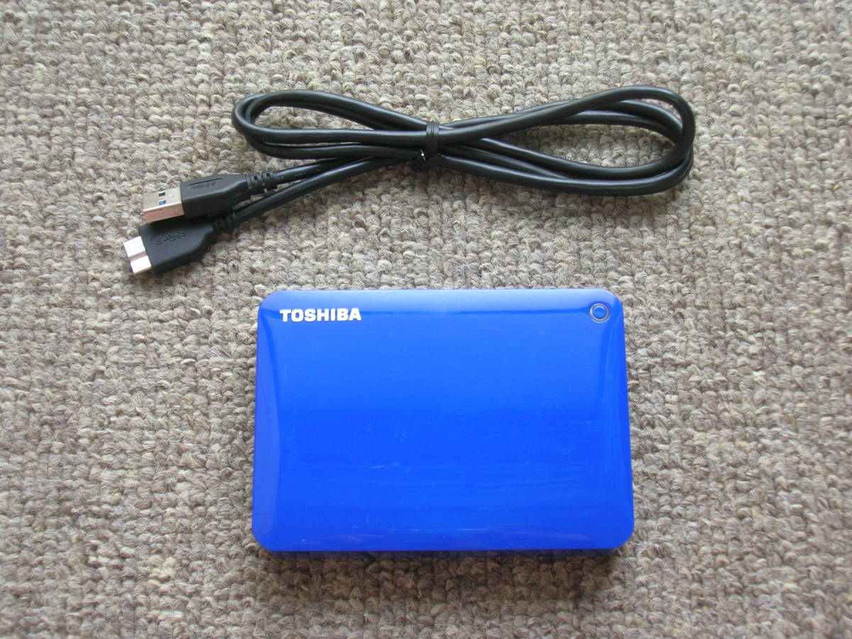 即決あり☆TOSHIBA(東芝)2TB外付けポータブルハードディスク[CANVIO