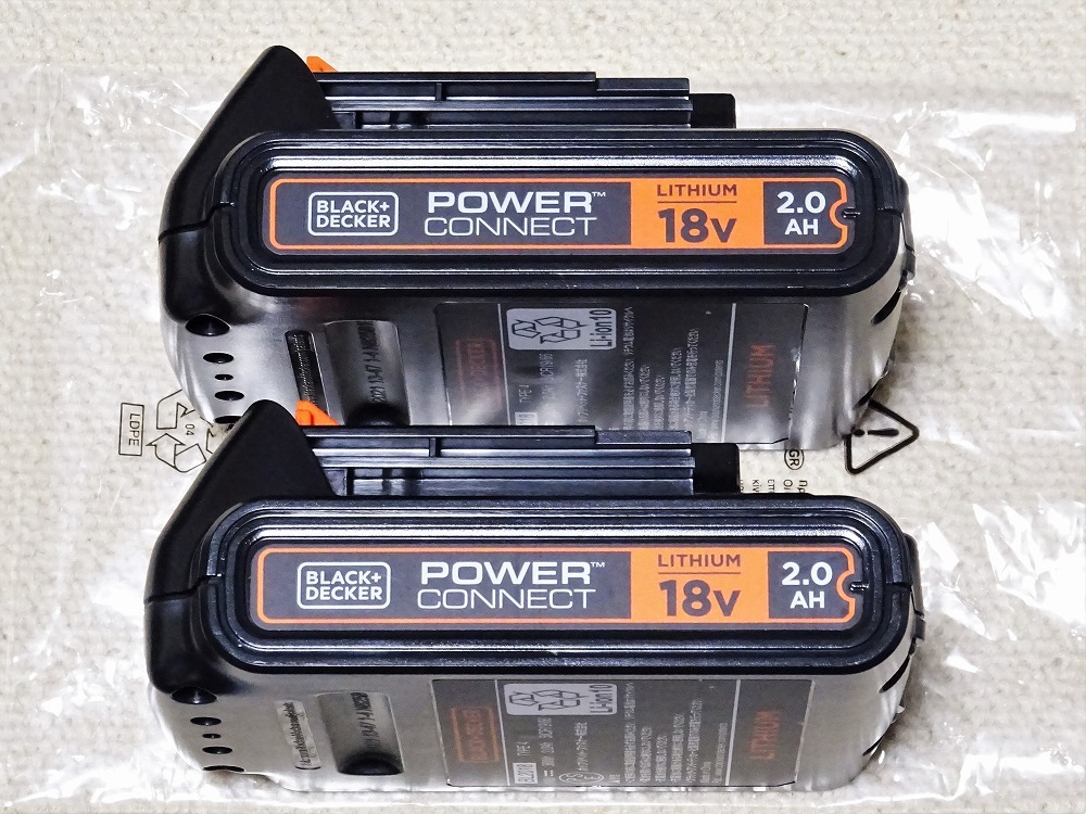 【大人気，100%新品】 ブラックアンドデッカー 18V2.0AH リチウムイオンバッテリー/電池 BL2018 2個セット BLACK+DECKER EVO185 EVO183 B1 P1 E1 GEVO183N(電動工具セット)｜売買されたオークション情報、yahooの商品情報をアーカイ 電動工具セット