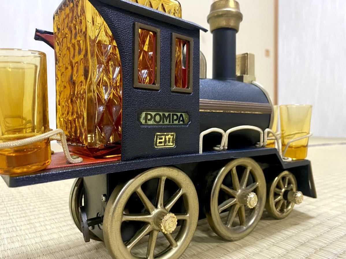 希少】日立 POMPA 機関車 デキャンター オルゴール 非売品 昭和レトロ
