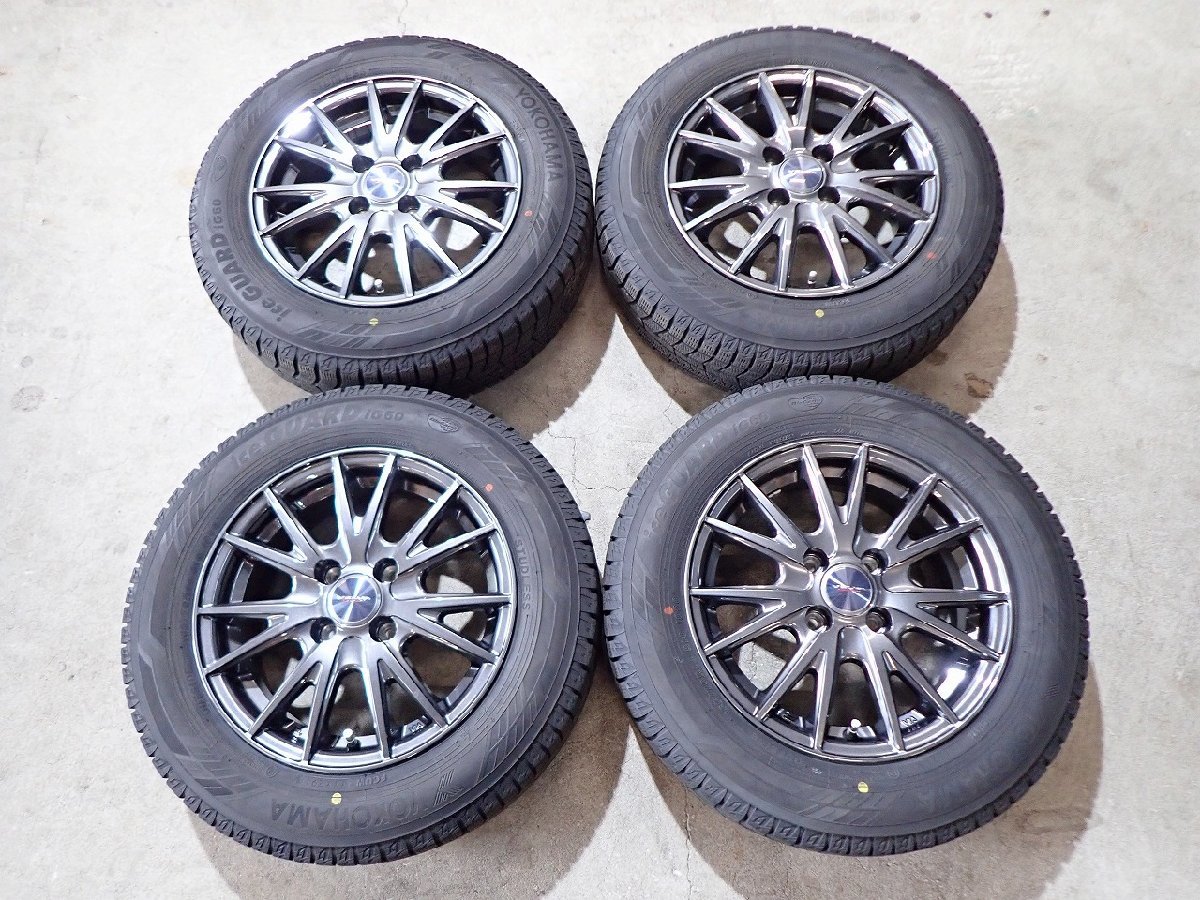 中古ヨコハマスタッドレスタイヤセット165/70R14アクア￼・ヴィッツ 