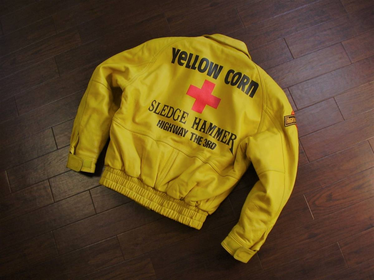 【人気セール，定番】 #9 YeLLOW CORN イエローコーン 牛革 ライダースジャケット size М(Mサイズ)｜売買されたオークション情報、yahooの商品情報をアーカイブ公開 - オークファン 男性用