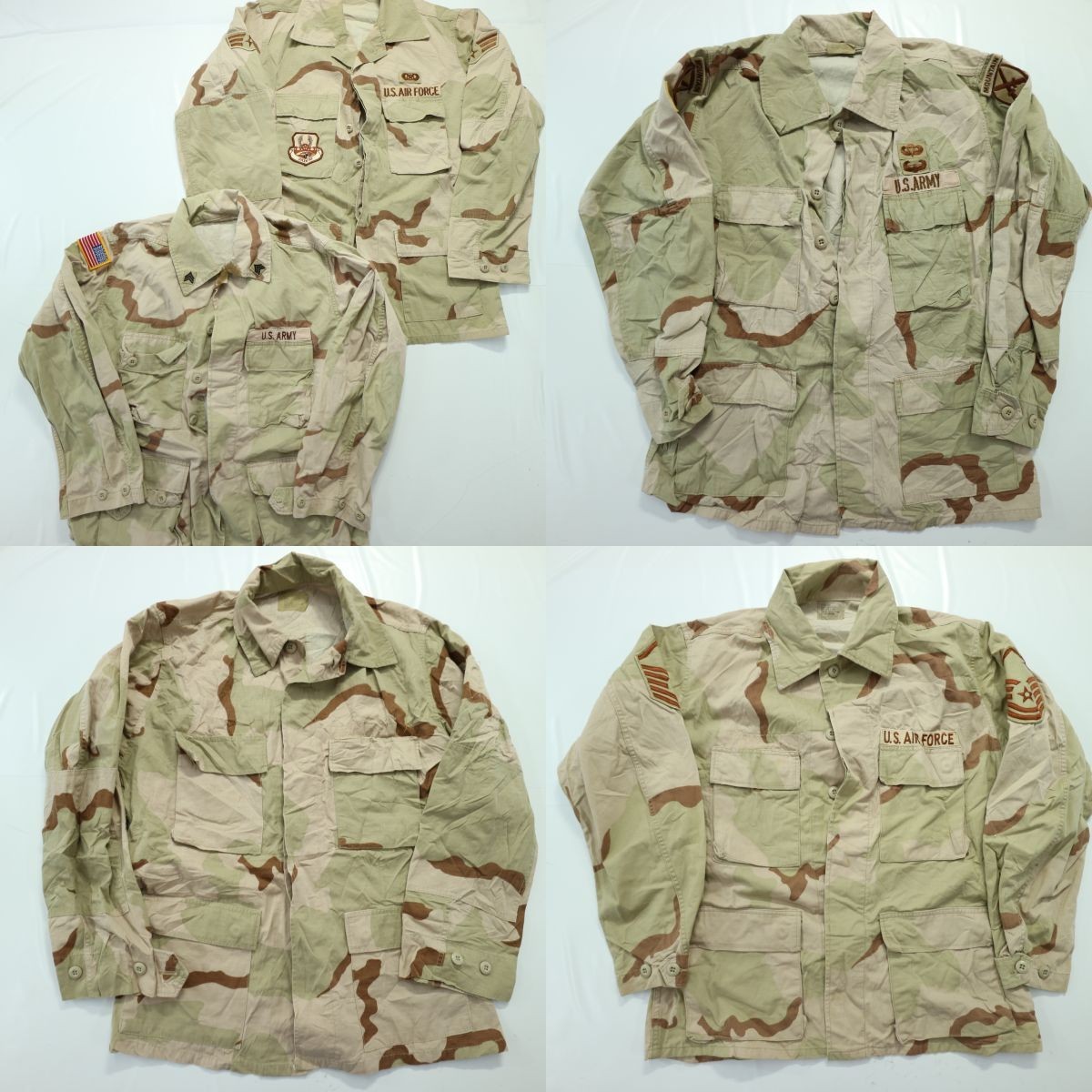 得価，定番 米軍実物 ミリタリー デザートカモ フィールドジャケット set メンズM 5枚セット まとめ売り 古着卸 1円スタート 最落なし MH6542(戦闘服)｜売買されたオークション情報、yahooの商品情報をアー 戦闘服