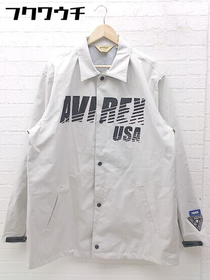  AVIREX アヴィレックス プリント 長袖 コーチ ジャケット サイズ2XL グレー系 メンズ(ジャケット、上着)｜売買されたオークション情報、yahooの商品情報をアーカイブ公開 - オークファン 男性用