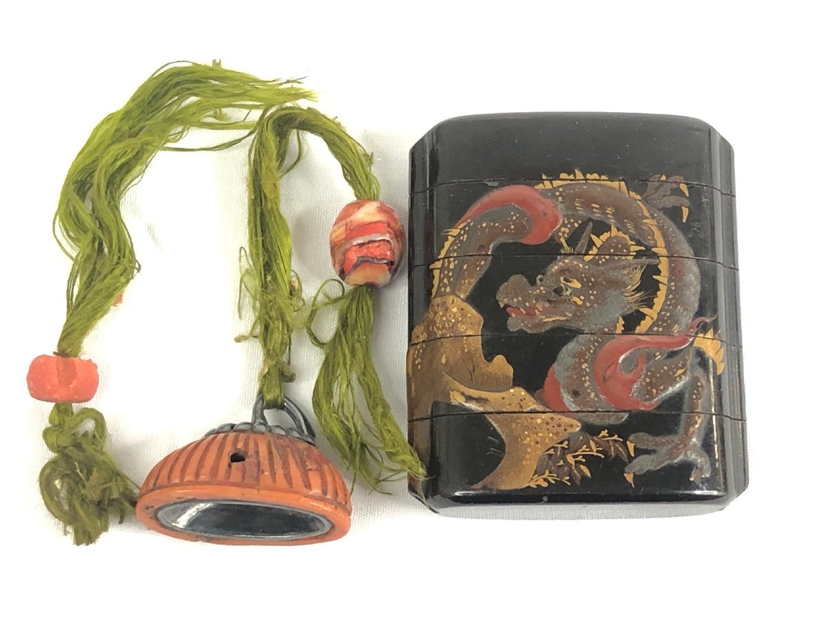 根付 | 提物 薬入 時代物 公式通販 蒔絵 印籠 四段印籠 コレクション