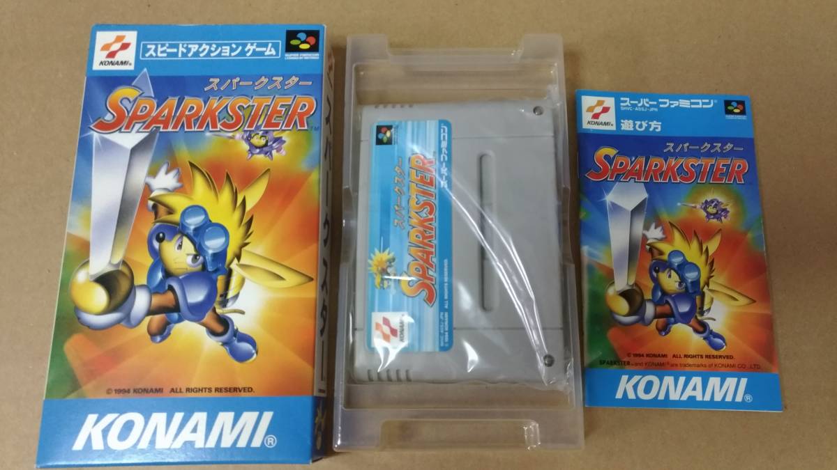 スパークスター スーパーファミコン SPARKSTER SFC 箱・説明書付き 
