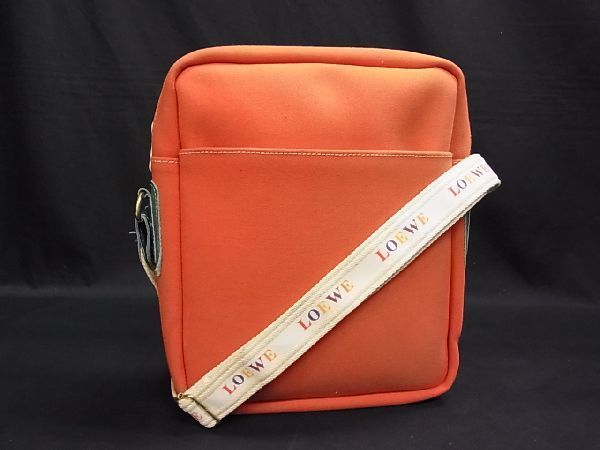 LOEWE＊ロエベ＊キャンバス×レザー＊G金具＊ショルダーバッグ＊斜め掛け
