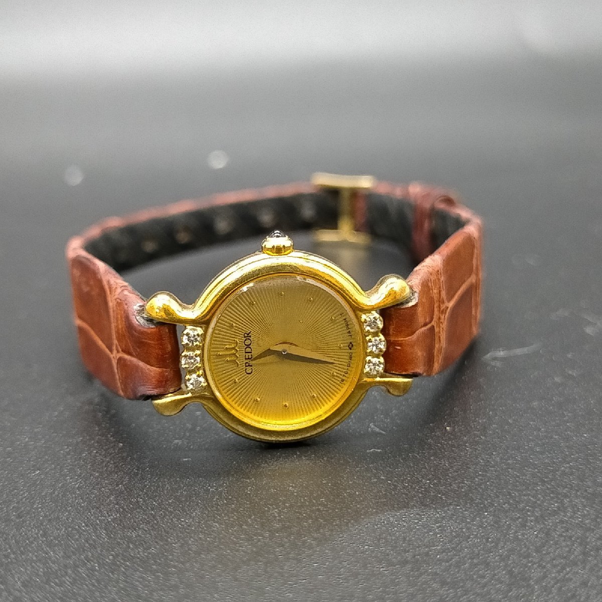 セイコー Seiko 腕時計 動作品 1E70-0090（クレドール　750　6Pダイヤモンド） 1255020