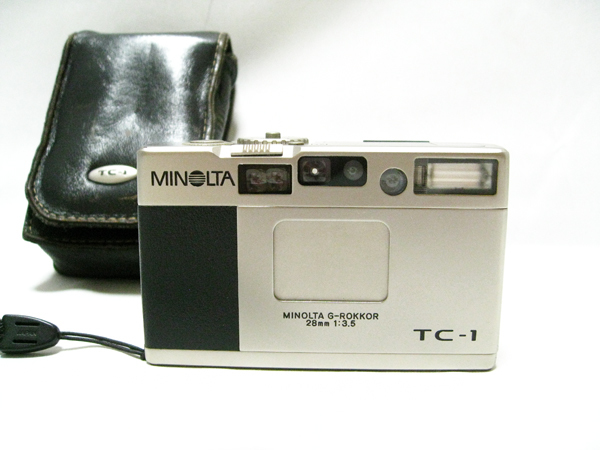 ■ MINOLTA ミノルタ TC-1 G-ROKKOR 28mm F3.5 ■ コンパクトカメラ ソフトケース 付 中古