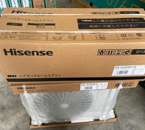 未使用品・アウトレット商品】ハイセンス エアコン HA-S28DE9(W)