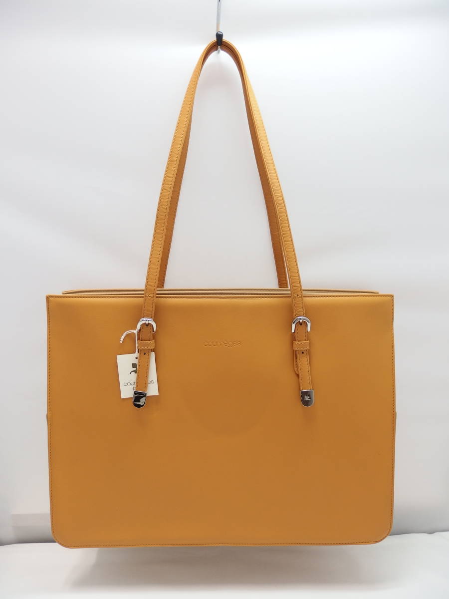 【人気定番，新品】 courreges クレージュ ショルダーバッグ トートバッグ イエロー系 4-11112(かばん、バッグ)｜売買されたオークション情報、yahooの商品情報をアーカイブ公開 - オークファン かばん、バッグ