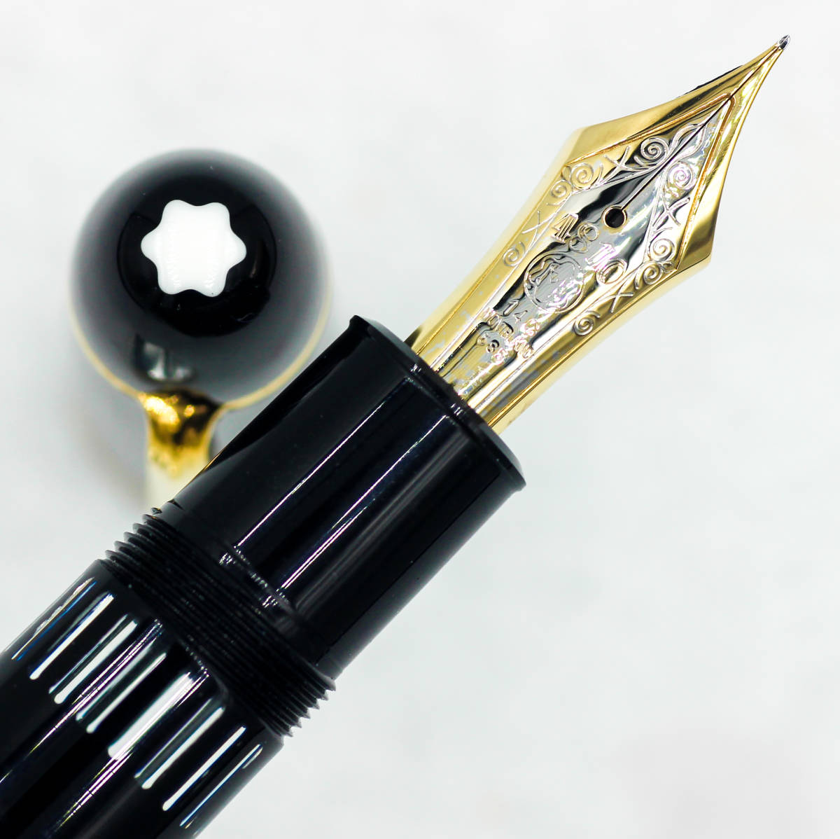 極美品 Mont Blanc 149 万年筆 14C 中白 F 細字 【公式通販】