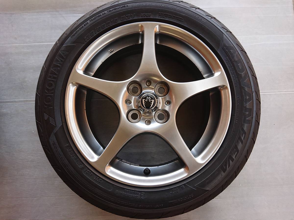 前後サイズ違い 【トヨタ MR-S 純正】 F/15インチ 6J +45 R/16インチ 