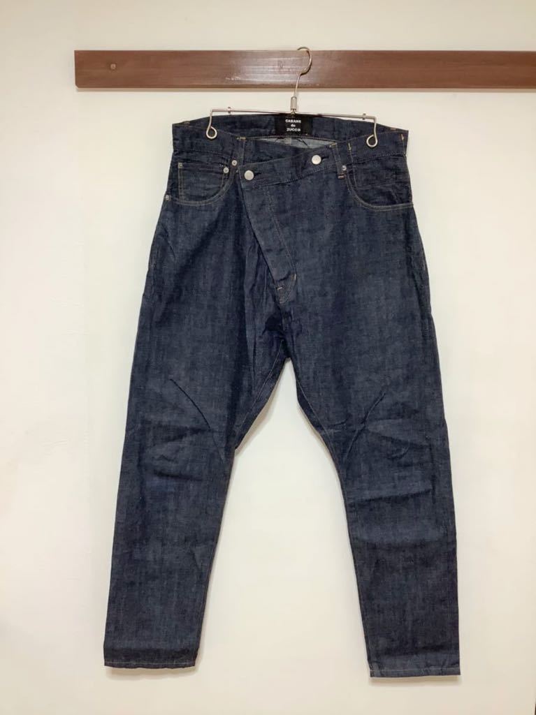 C-998 CABANE de ZUCCa カバンドズッカ 変形デニムパンツ M テーパード 