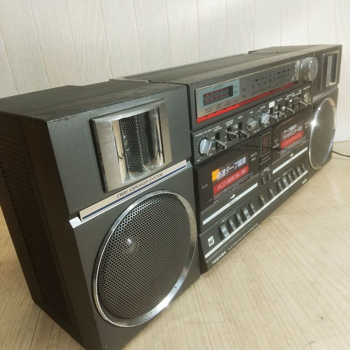 1000円スタート】 TOSHIBA 東芝 BOMBEAT 大型ステレオラジオカセット