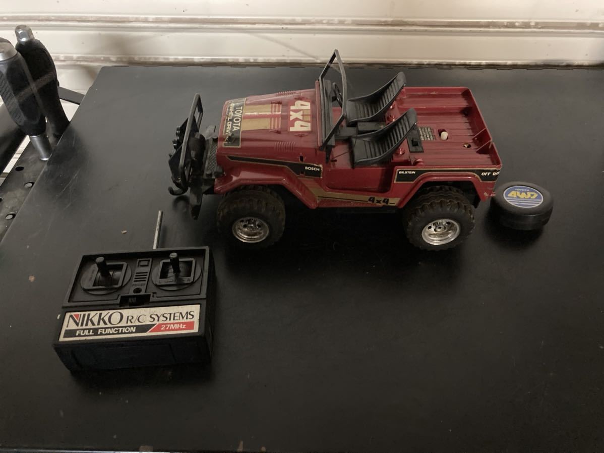 【超希少・動作確済】ニッコー 1/10 ランドクルーザー40 昭和レトロ RC ニッコー 4WD NIKKO ラジコン ランドクルーザー 昭和レトロ ミニ