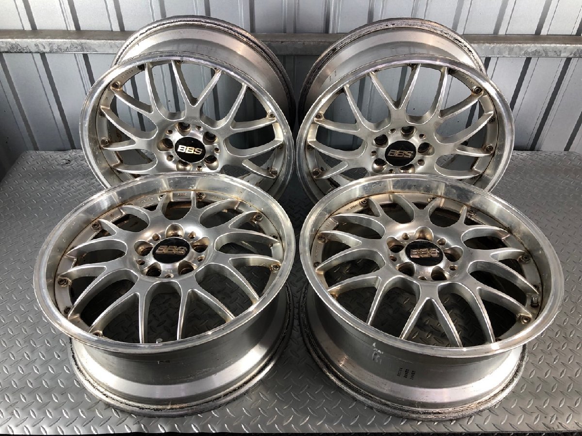 BBS 18インチ 5穴 PCD110 7.5J×18 アルミ メッシュ ホイール 4本セット 