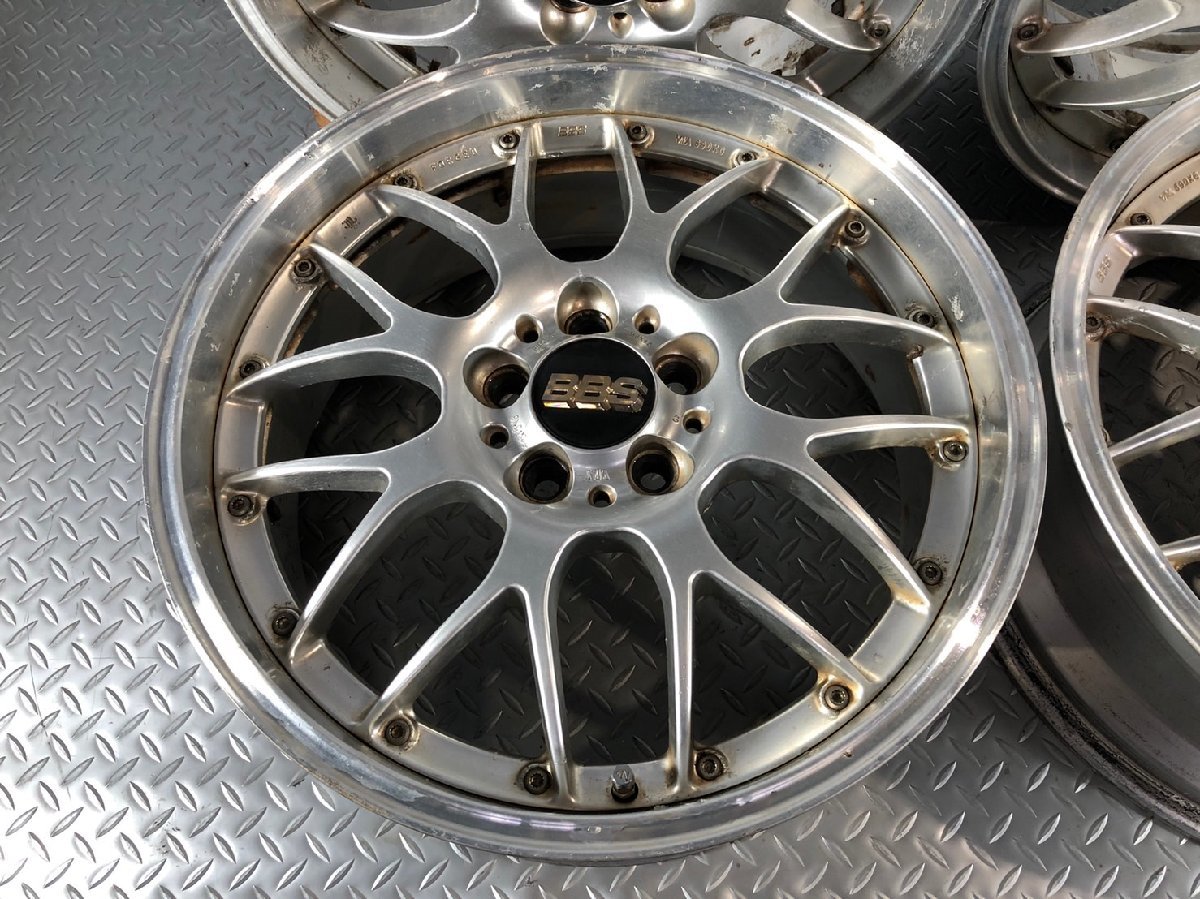BBS 18インチ 5穴 PCD110 7.5J×18 アルミ メッシュ ホイール 4本セット 