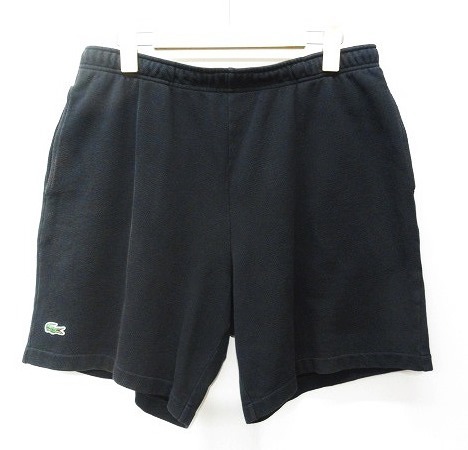 シュプリーム SUPREME x ラコステ LACOSTE 17SS PIQUE SHORT FH6428 コラボ ショーツ ショートパンツ ワンポイント黒 ブラック M 0629
