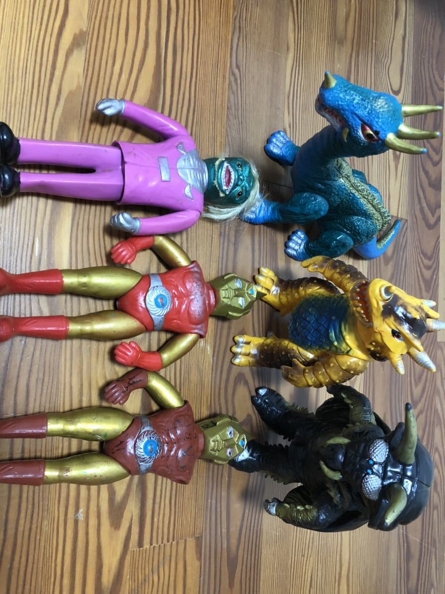 当時物 スペクトルマン ソフビ6体セット！ マスダヤ製 ゼノン 