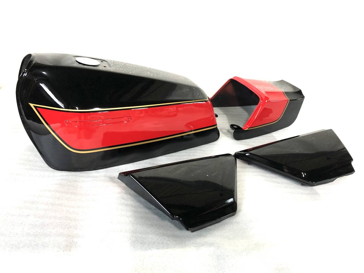 Z400FX外装最終型E4B新塗装 タンク サイドカバー テールカウル