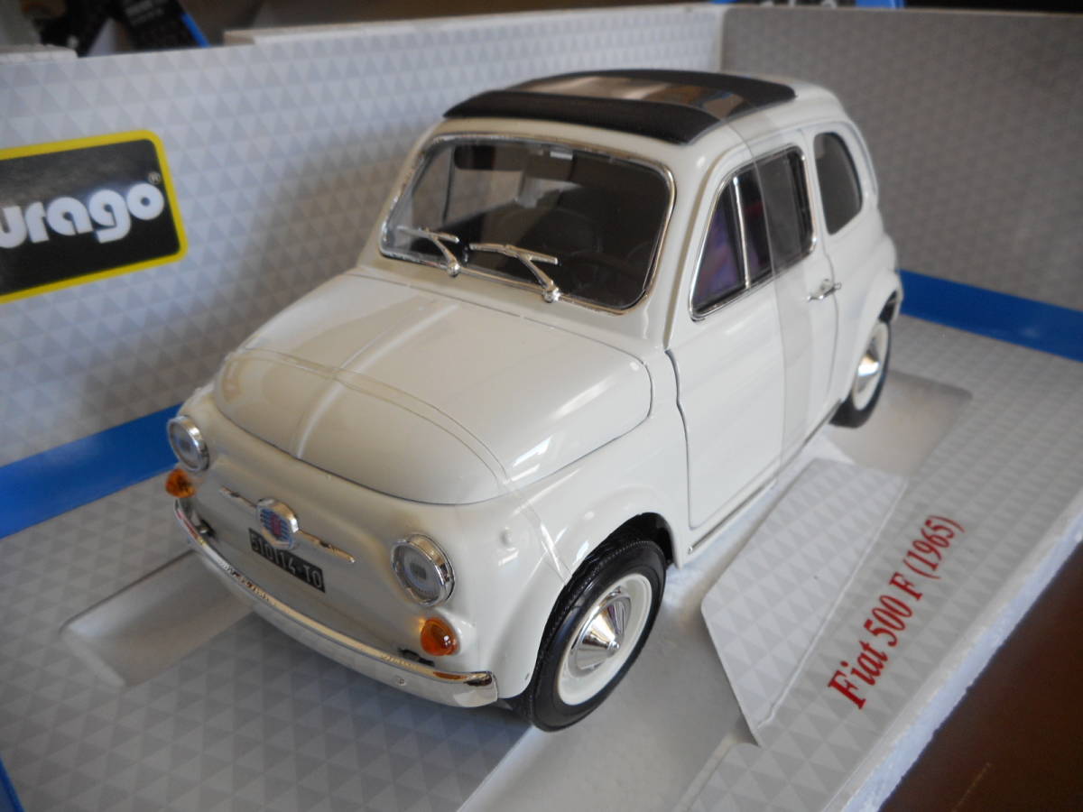 【1/18】 Burago Fiat 500f 1965 ホワイト 1/18 ブラーゴ フィアット 500 F 1965 ホワイト Burago Fiat 500 F White