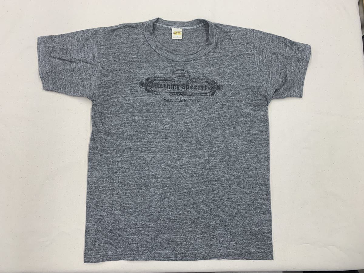 70S ラッセル 染み込みプリント 霜降り ビンテージTシャツ 