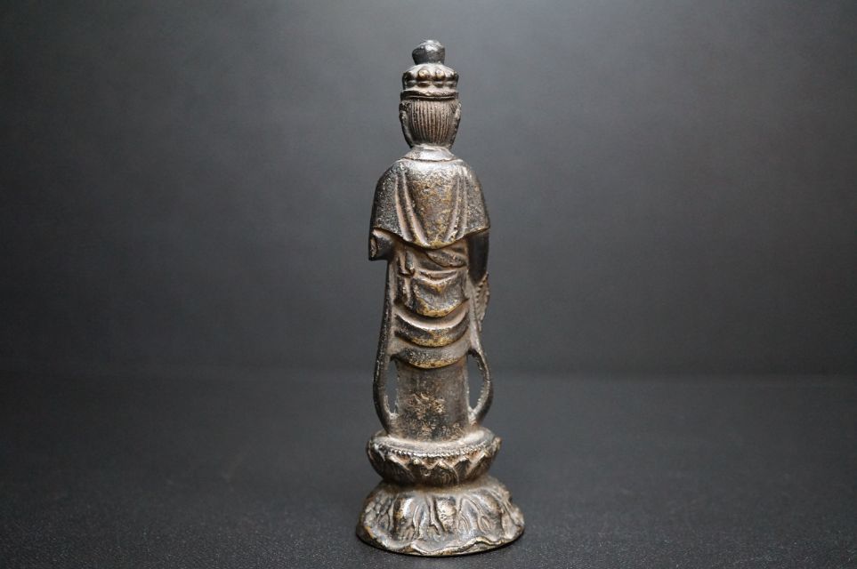 c289-1 時代懐中仏 古銅 観音菩薩立像 鎧仏 念持仏(仏像)｜売買された
