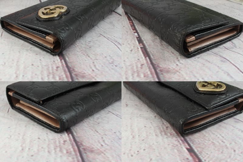 GUCCI グッチ グッチシマ ラブリー ハートシェイプ 二つ折り 長財布