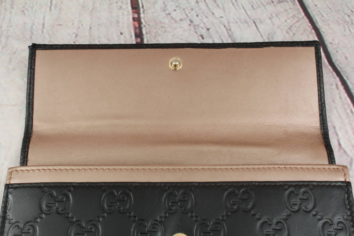 GUCCI グッチ グッチシマ ラブリー ハートシェイプ 二つ折り 長財布