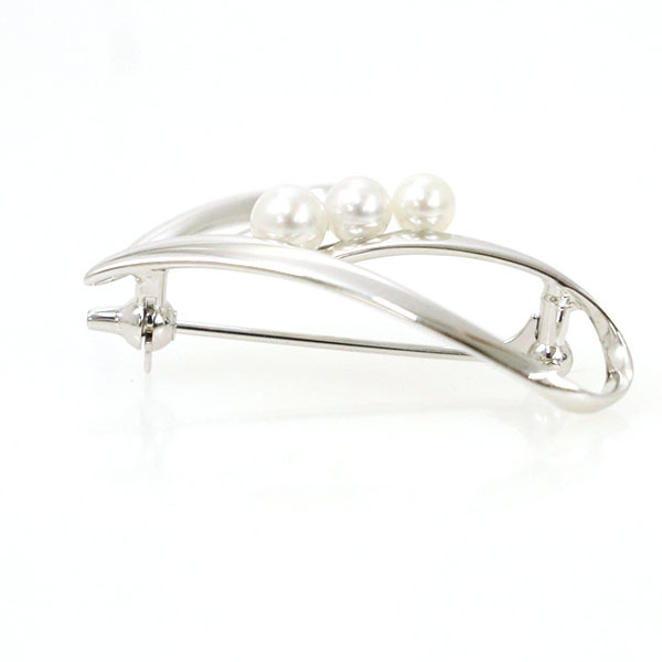 ミキモト MIKIMOTO パールブローチ PB-1162S アコヤ真珠 シルバー