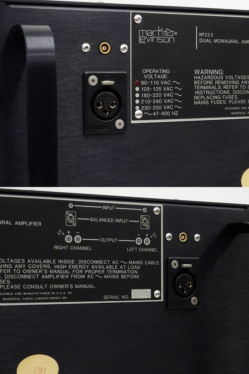 Levinson Mark No.23.5L パワーアンプ マークレビンソン □□Mark 正規