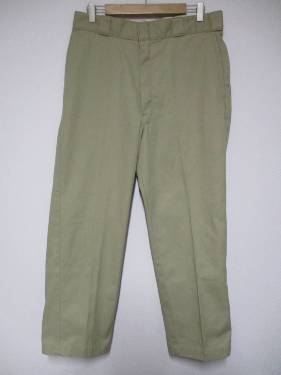 80s USA製　Dickies 874 ブラック　Talon zip チノパン 80's USA製 Dickies ディッキーズ TALONジップ チノパン ワークパンツ