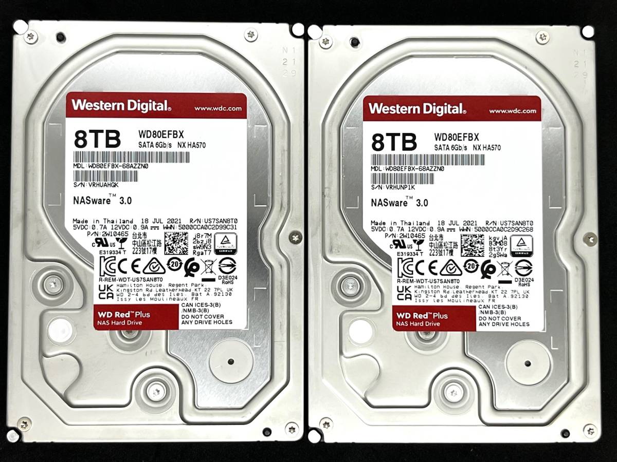 Red WD Digital Plus 8TB HDD「WD80EFBX」をレビュー！Western 