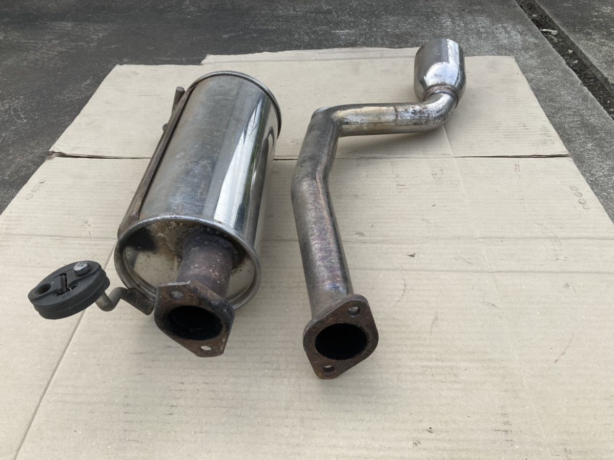 スズキスポーツマフラー 旧規格アルトワークス等に！ 4NB36-B50 中古品 