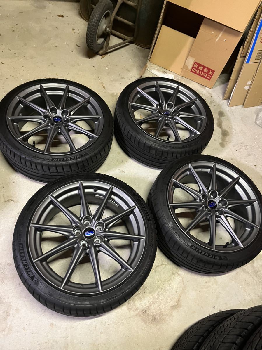 GR86純正タイヤホイールセット新車外し215/40R18 新型 新車外し GR86 純正ホイール215/40R18 18インチ 7.5J+48 5穴
