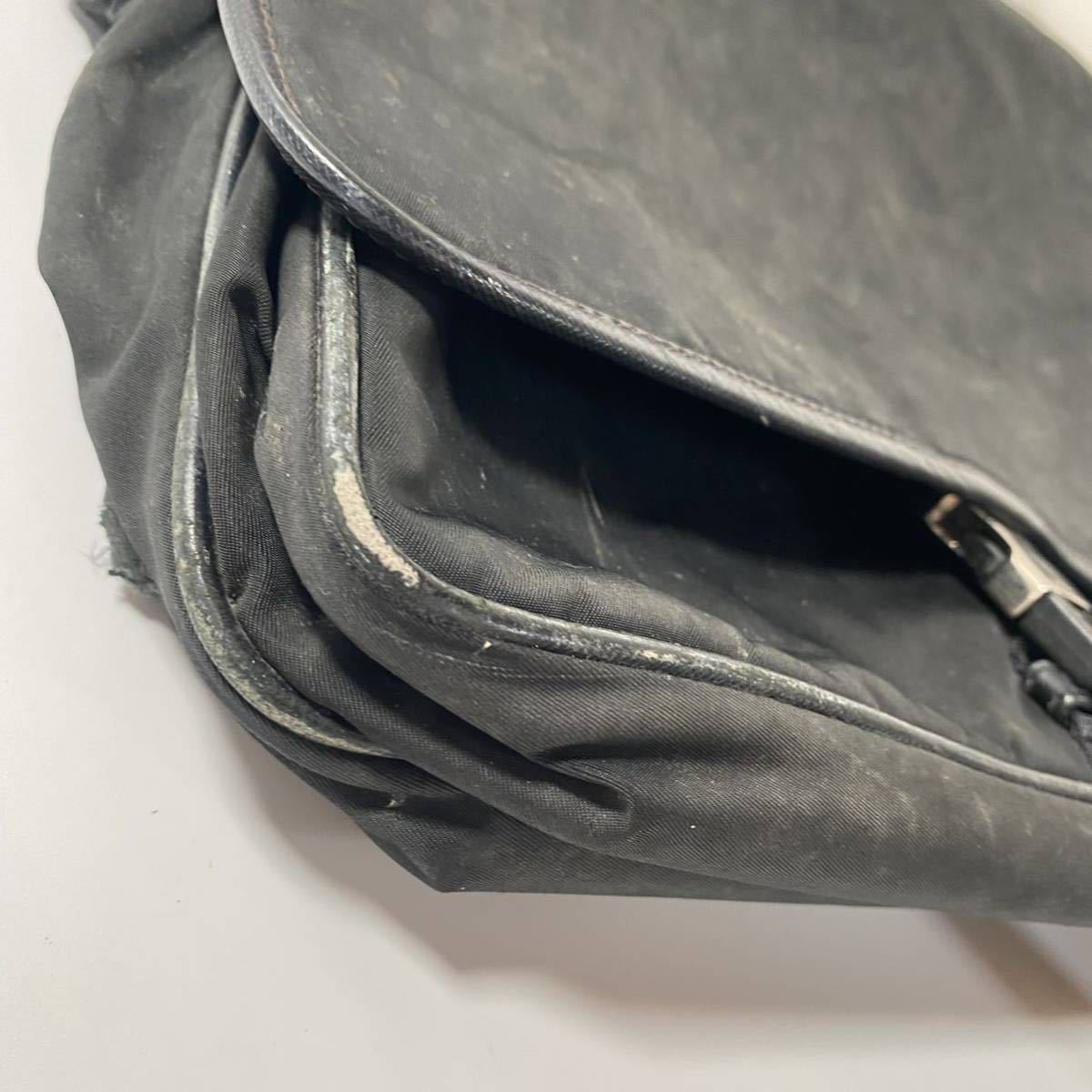 1円 正規品 プラダ PRADA ショルダーバッグ メッセンジャーバッグ 