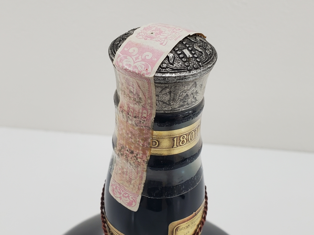 訳有 ウイスキー ロイヤル サルート 21年 青 陶器ボトル ＊巾着袋 箱付 ※