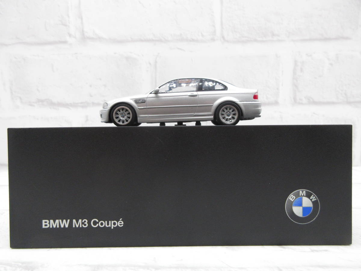 ミニカー 1/43 BMW M3 クーペ E46 シルバー ディーラー正規品 モデル