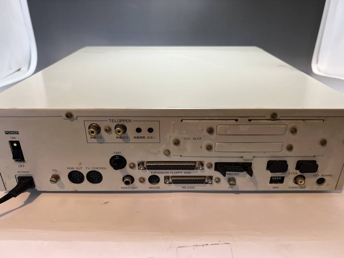 SHARP シャープ X1 turbo 本体 CZ-856CE / 純正キーボード