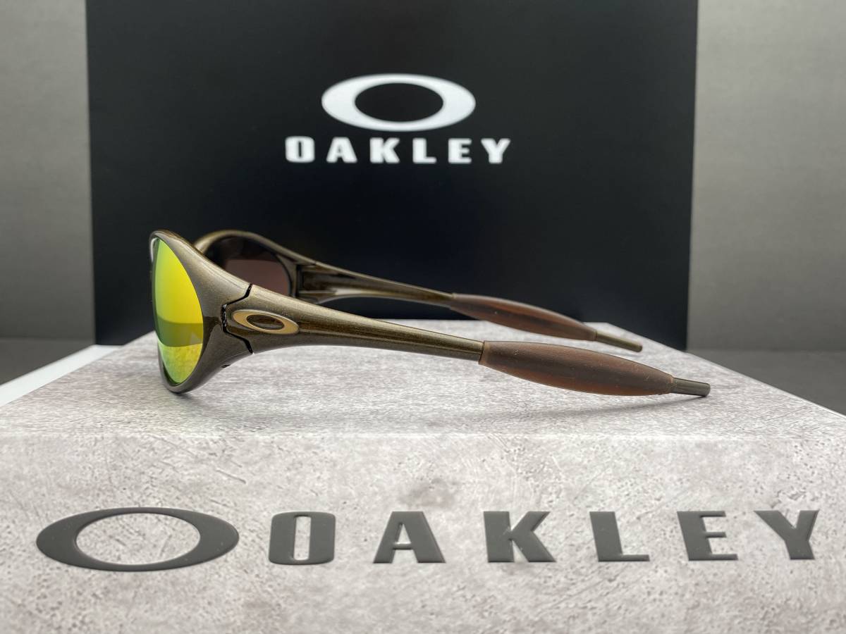 90s 偏光 OAKLEYオークリー EYE JACKET 1.0 アイジャケット FMJ Gold 