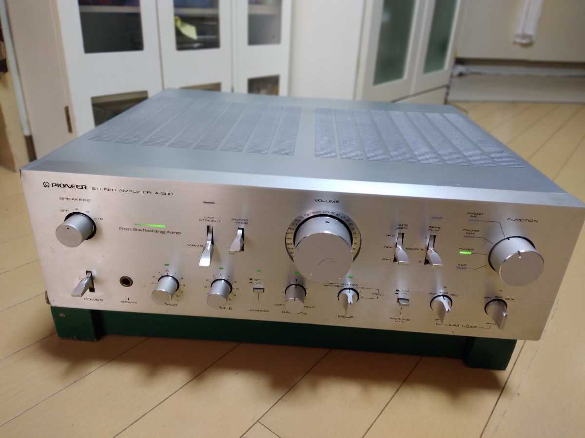 パイオニアプリメインアンプ A-500 動作品 プリメインアンプ PIONEER A