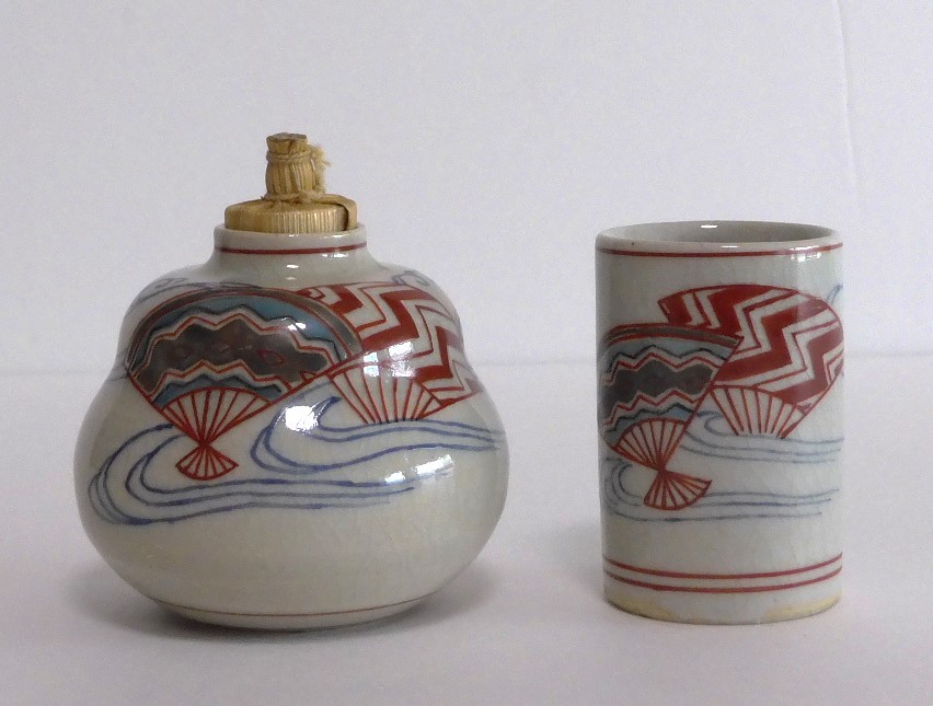 茶道具 茶箱 利休形 溜塗 茶碗 高台寺文 振出・茶巾筒 春峰 香合・棗