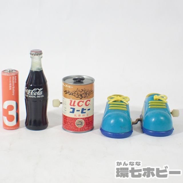 1RY4◇当時物 トミー フィギュア ゼンマイ UCCコーヒー スニーカー 靴 