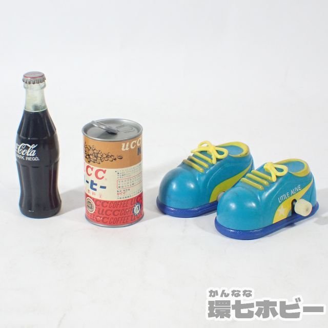 1RY4◇当時物 トミー フィギュア ゼンマイ UCCコーヒー スニーカー 靴 
